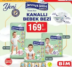 JENNY & WİLLY KANALLI BEBEK BEZİ ÇEŞİTLERİ fiyat ve kampanya bilgisi